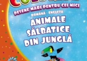 Animale sălbatice din junglă. Desene mari pentru cei mici română-engleză