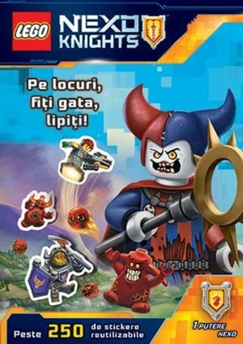 Lego Nexo Knights. Pe locuri, fiți gata, lipiți!
