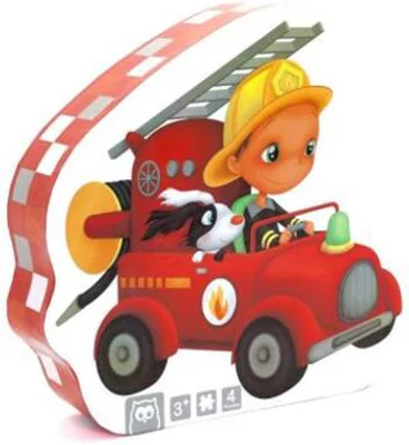 Puzzle progresiv 4 în 1: Micul Pompier