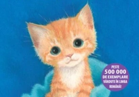 Nadia și pisicuța adoptivă