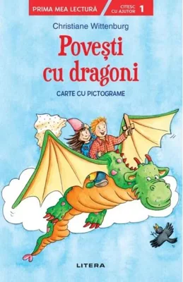 Povești cu dragoni. Carte cu pictograme. Citesc cu ajutor (Nivelul 1)