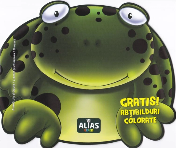 Broască. Carte de colorat