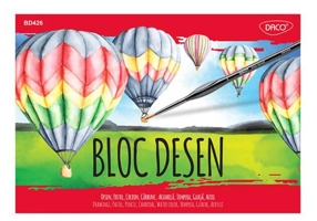 Bloc Desen Daco A4 250g, 15 File - BD426