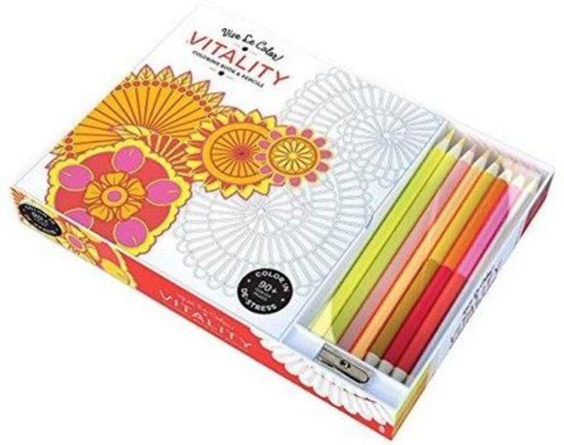 Vive Le Color! Vitality (Coloring Book and Pencils)