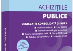 Achizițiile publice: mai 2023. Legislație consolidată si index