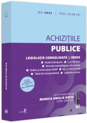 Achizițiile publice: mai 2023. Legislație consolidată si index