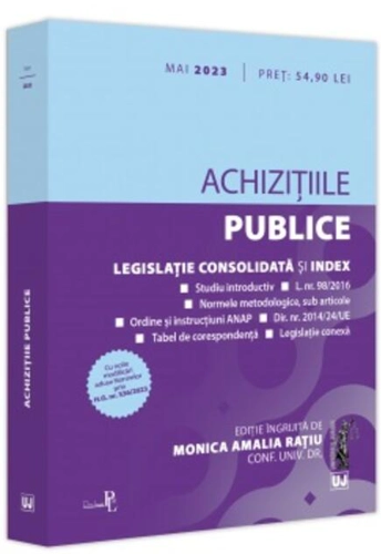 Achizițiile publice: mai 2023. Legislație consolidată si index