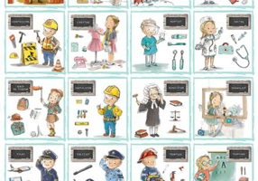 Planșă. Meserii cu Ema și Eric