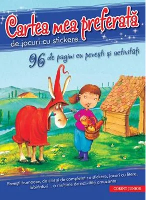 Cartea mea preferată de jocuri cu stickere (96 de pagini cu povești și activități)