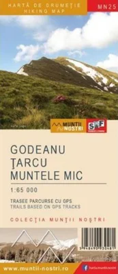 Munții Godeanu-Țarcu-Muntele Mic. Hartă de drumeție