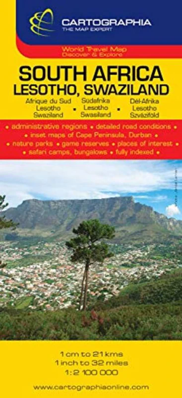 Hartă rutieră Africa de Sud