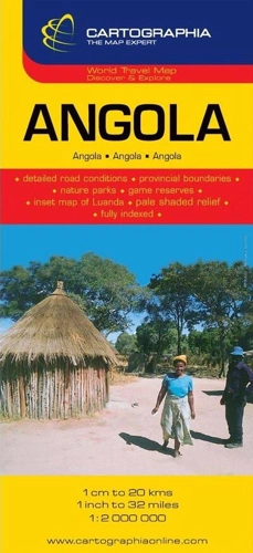 Hartă rutieră Angola