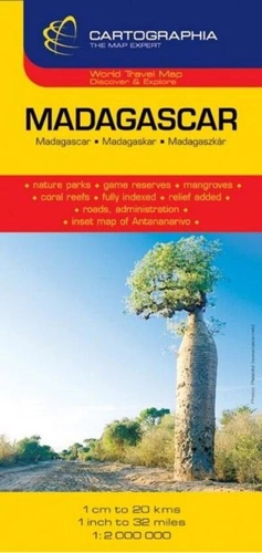 Hartă rutieră Madagascar