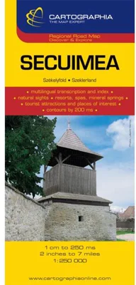 Hartă rutieră Secuimea