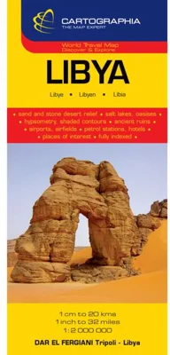 Hartă rutieră Libia