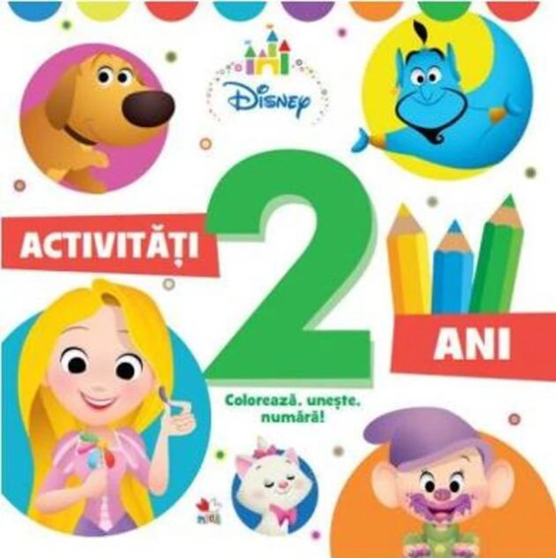 Colorează, unește, numără