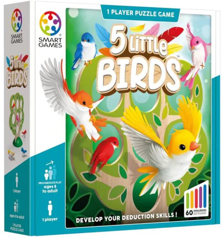 Joc de logică 5 Little Birds cu 60 de provocări