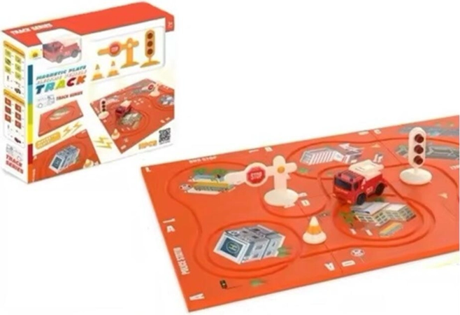 Labirint magnetic cu 11 piese - Mașină pompieri