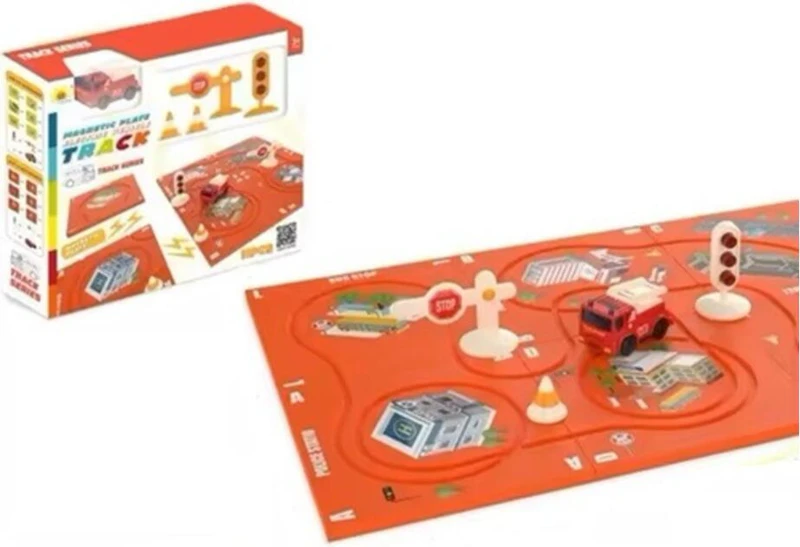 Labirint magnetic cu 11 piese - Mașină pompieri
