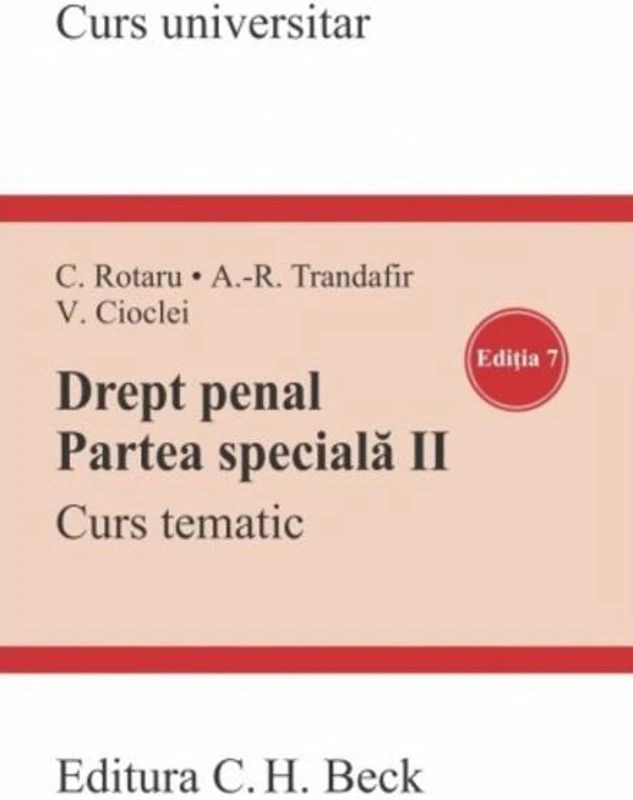 Drept penal. Partea specială II