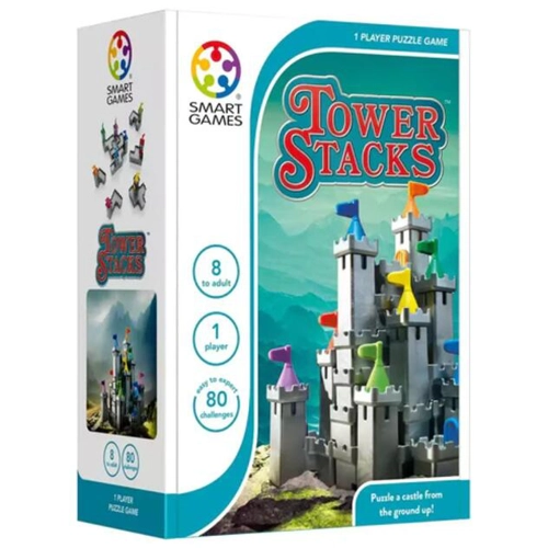 Joc de logică Tower Stacks cu 80 de provocări