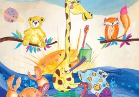 O girafă în spațiu