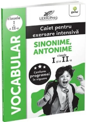 Vocabular - Sinonime, Antonime. Caiet pentru exersare intensivă. Clasele I și a II-a