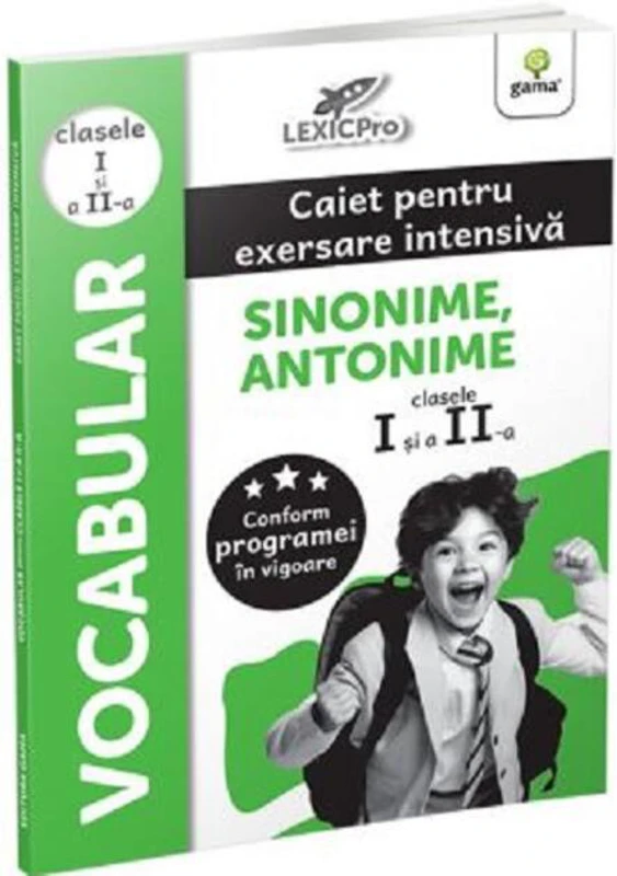 Vocabular - Sinonime, Antonime. Caiet pentru exersare intensivă. Clasele I și a II-a