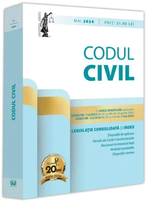 Codul civil. Legislație consolidată și index (mai 2024)