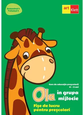 OLA în grupa mijlocie. Fișe de lucru pentru preșcolari (4-5 ani). Semestrul 1. Vol. 1