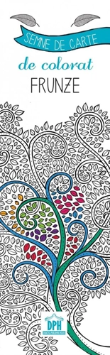 Semne de carte de colorat. Frunze