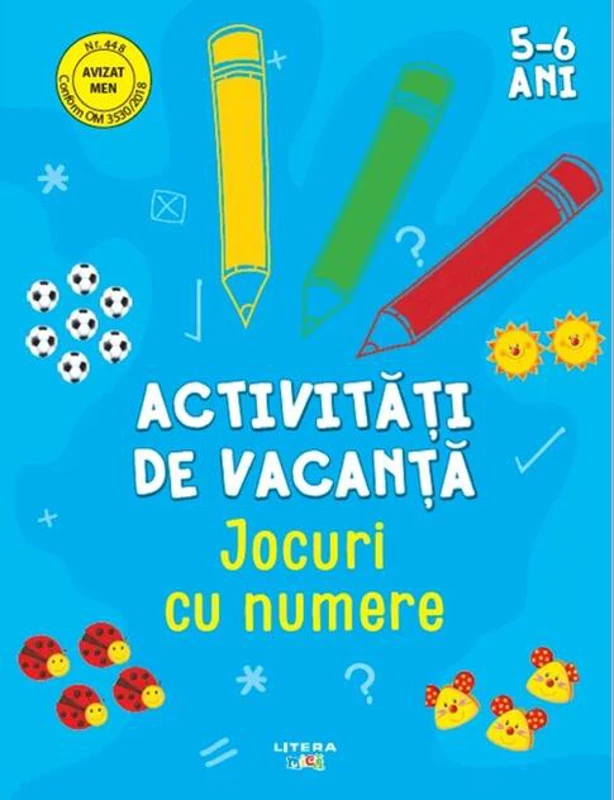 Activități de vacanță. Jocuri cu numere (5-6 ani)