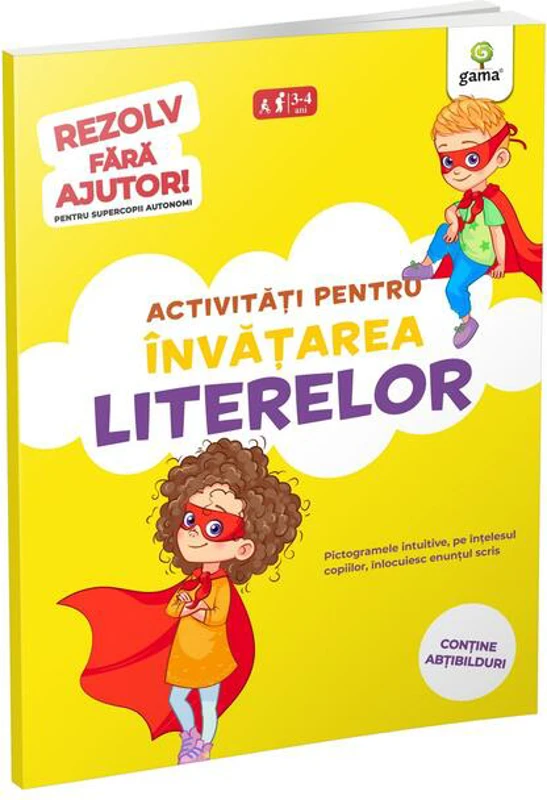 Activități pentru învățarea literelor (3-5 ani). Rezolv fără ajutor!