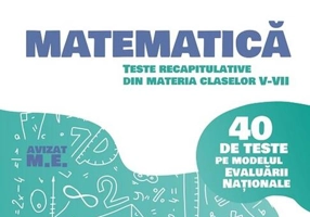 Matematică. Teste recapitulative din materia claselor V-VII