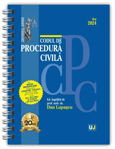 Codul de procedură civilă: Mai 2024 (ediție spiralată)