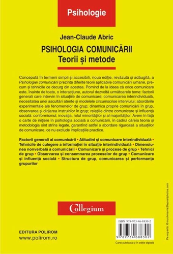 Psihologia comunicării. Teorii şi metode. Ediția a II-a