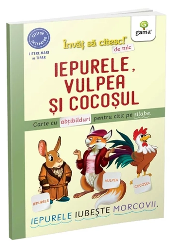 Iepurele  vulpea si cocosul