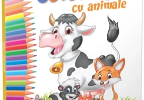 Carte de colorat cu animale