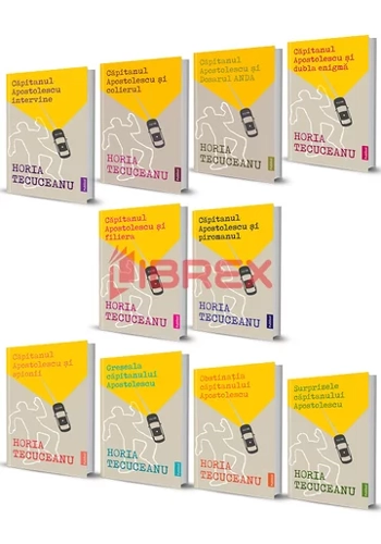 Pachet Horia Tecuceanu. Set 10 carti Capitanul Apostolescu