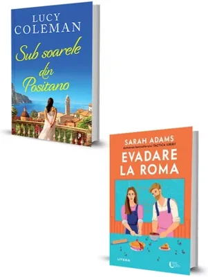 Pachet Sub soarele din Positano + Evadare la Roma. Set 2 carti
