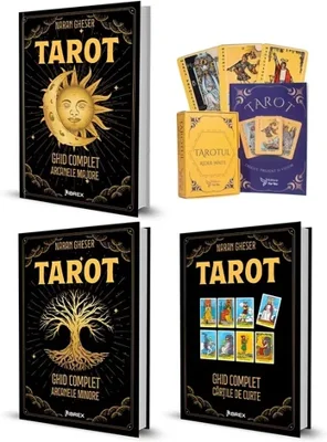 TAROT Kit Complet: Set 78 de Carti de TAROT + 4 Carti despre TAROT