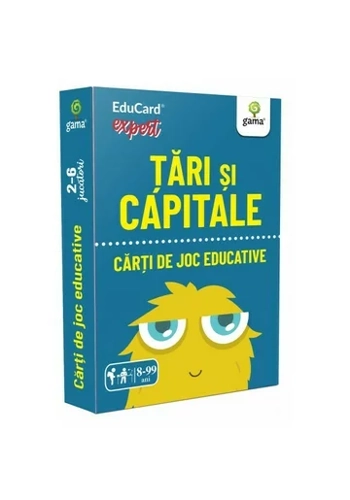 Carti de joc educative.Tari si capitale