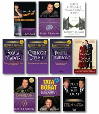 Pachet complet Robert T. Kiyosaki - Set 10 carti