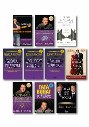 Pachet complet Robert T. Kiyosaki - Set 10 carti