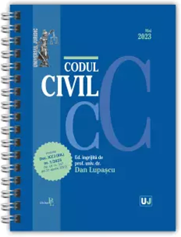 Codul civil Mai 2023, EDITIE SPIRALATA