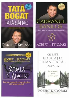 Pachet Tata Bogat - Scoala de Afaceri, Set 4 carti