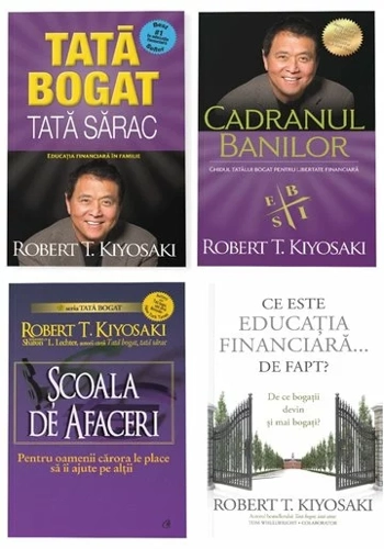 Pachet Tata Bogat - Scoala de Afaceri, Set 4 carti