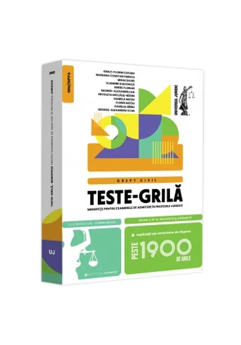 Teste-grila, minispete pentru examenele de admitere in profesiile juridice. Drept civil. 2022