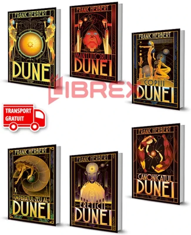 Pachet Seria DUNE de Frank Herbert - Set 6 Carti