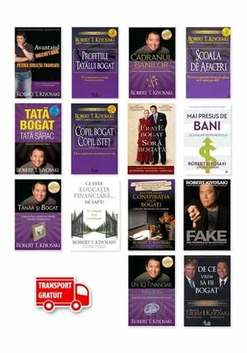 Pachet complet Robert T. Kiyosaki - Set 14 Carti